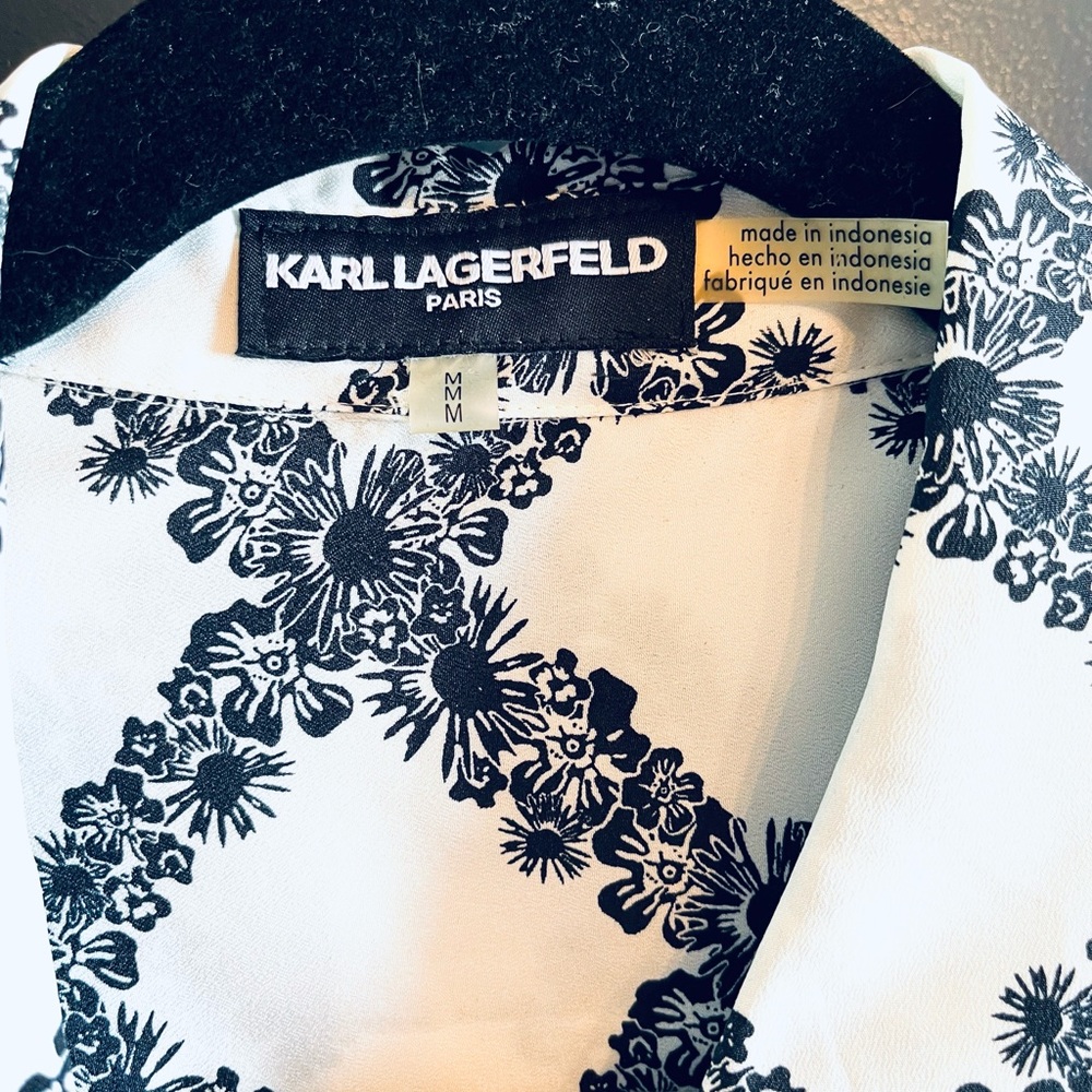 Brand new Karl Lagerfeld Paris silk blouse size medium